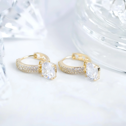 18K Gold Plated Fuin Drop Earrings for Women