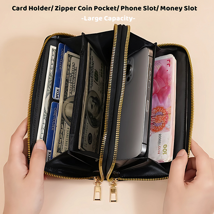 Korean Women’s Long Wallet with Card Holder & Coin Purse