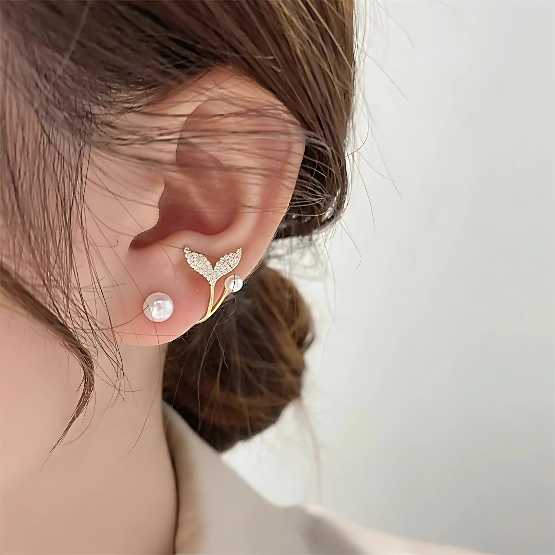 925 Sterling Silver Pearl Earrings Elegant Women’s Jewelry