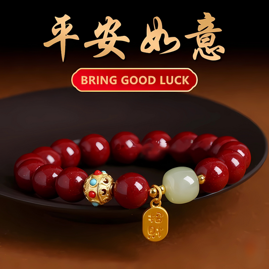 2025 Chinese Wealth & Safety Bracelet – Lucky Beads for Women