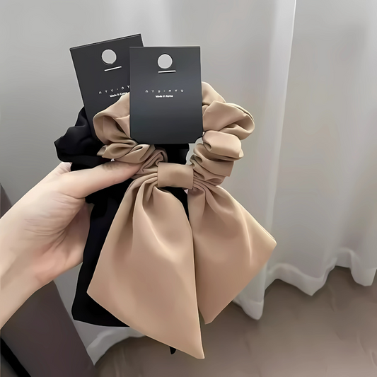 Simple High Ponytail Scrunchies | Elastic Hair Tie Rubber Band
