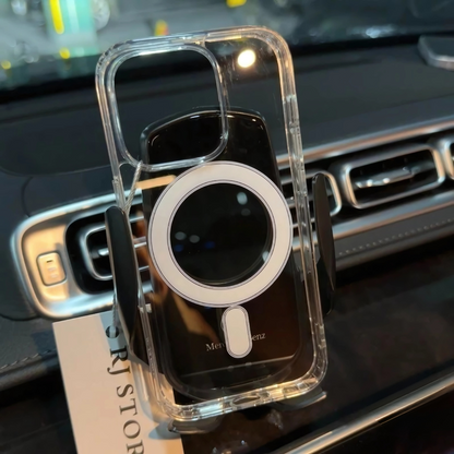Transparent Magnetic iPhone Case – Clear Shockproof MagSafe Cover for iPhone