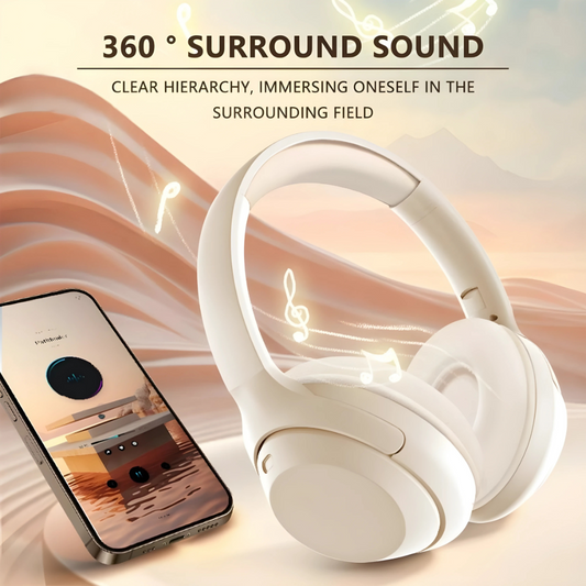 C2235 Wireless Bluetooth 5.0 Headphones  Deep Bass & Noise Cancelling