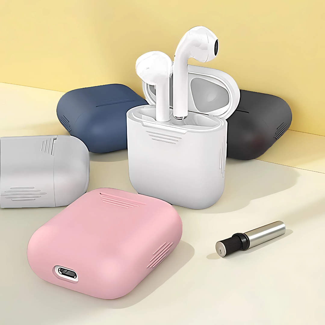 Shockproof Silicone Case for AirPods 1/2 Protective Cover with Easy Charging Access