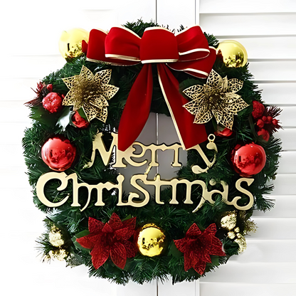 Christmas Wreath Decoration – Festive Door, Wall & Tree Ornament Holiday Décor