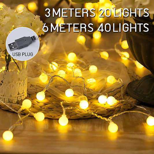 10M LED Fairy String Lights Bulb Ball Lamp