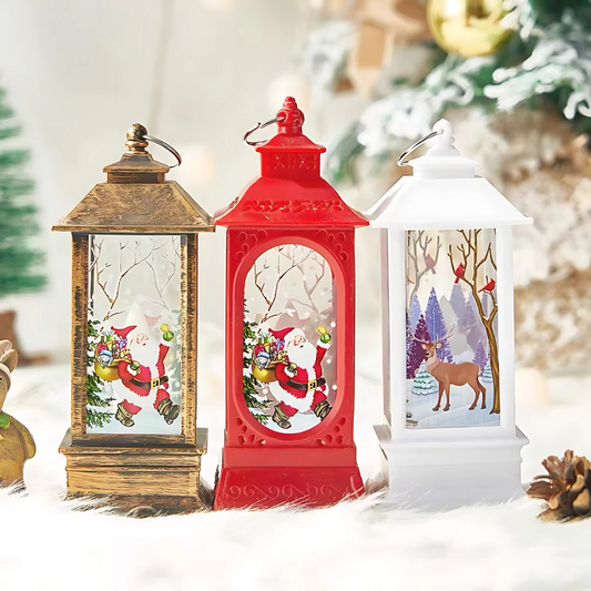 Christmas Flame Light Hanging Lantern