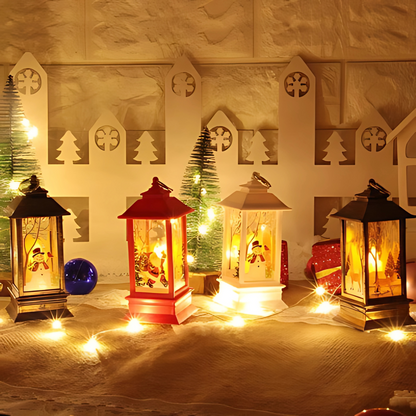 Christmas Flame Light Hanging Lantern