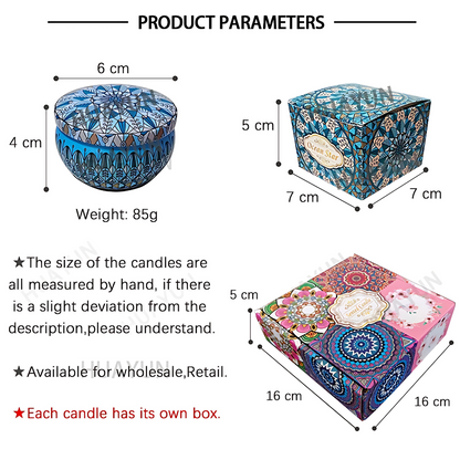 Scented Candle Gift Set (4-in-1) Home Fragrance Souvenir