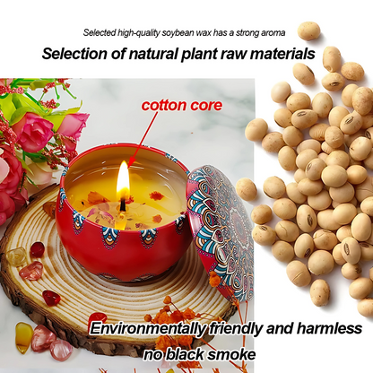 Scented Candle Gift Set (4-in-1) Home Fragrance Souvenir
