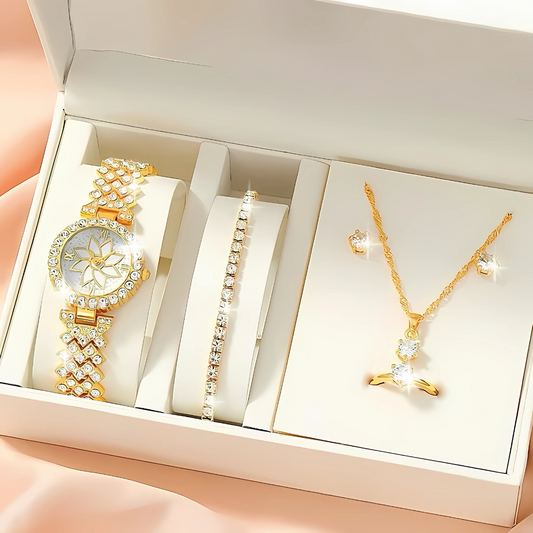 6PCS Women’s Watch Gift Set with Box