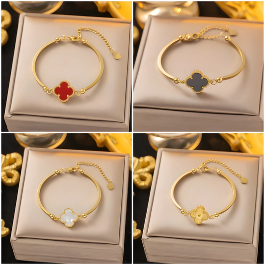 Fashion Four-Leaf Clover Bracelet  Women’s High-Grade Elegant Jewelry Gift