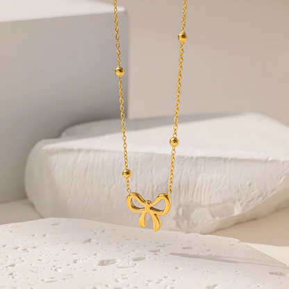 Bow Butterfly Gold Jewelry Set Elegant Fashion Accessories