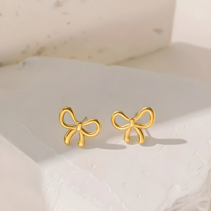 Bow Butterfly Gold Jewelry Set Elegant Fashion Accessories