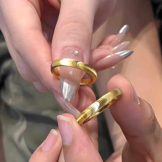 Unisex Cat Eye Couple Ring – Stainless Steel  Korean Fashion Ring for Men & Women