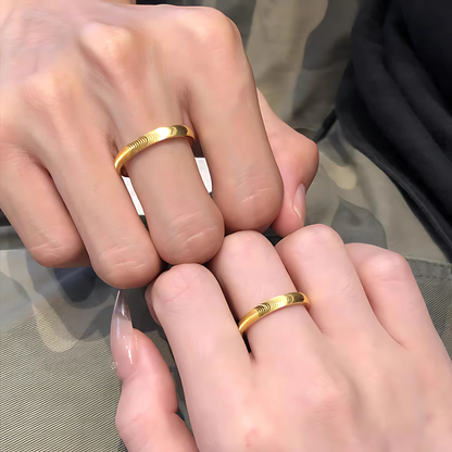 Unisex Cat Eye Couple Ring – Stainless Steel  Korean Fashion Ring for Men & Women