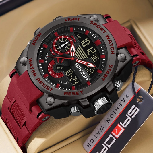 Men's Digital Fashion Waterproof Outdoor Sports Multifunctional Electronic Watch