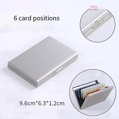 Ultra Slim RFID Blocking Stainless Steel Card Holder