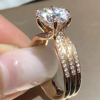 925 Sterling Silver Zircon Engagement Ring for Women Engagement & Wedding Gift