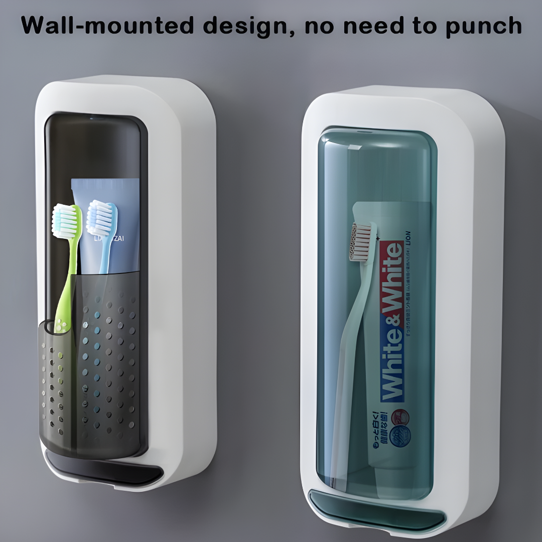 Rotating Toothbrush Holder & Automatic Toothpaste Dispenser