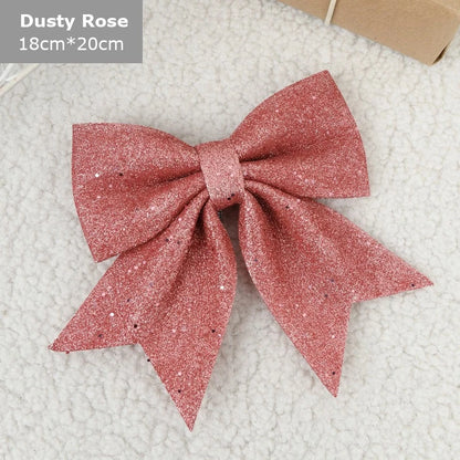 8cm Christmas Bows Hanging Ornaments