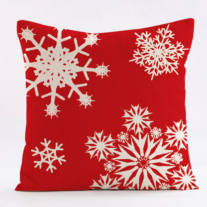 Merry Christmas Sofa Pillowcase 45x45cm Cotton Throw Pillow Cover