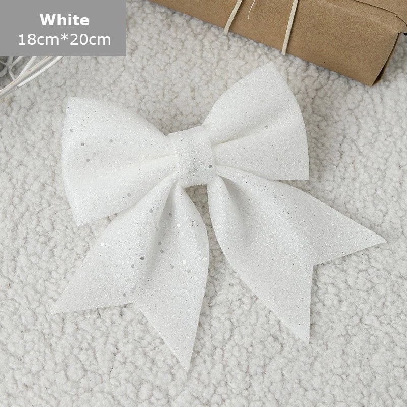 8cm Christmas Bows Hanging Ornaments
