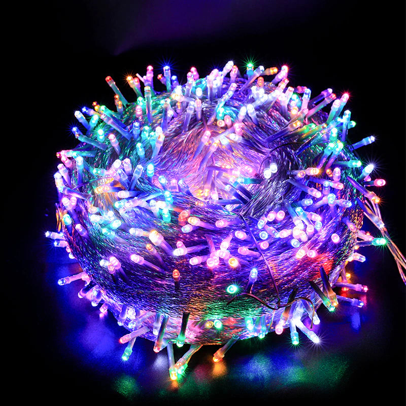 100 LED 10M Multicolor Christmas String Lights with 8 Lighting Modes