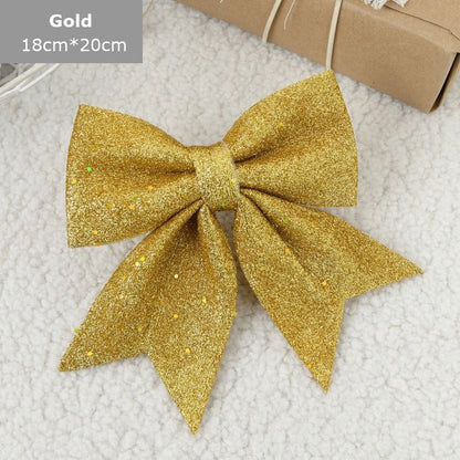 8cm Christmas Bows Hanging Ornaments