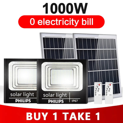 Solar Light BUY 1 TAKE 1 Outdoor LED Flood Light Waterproof Solar Street Lamp